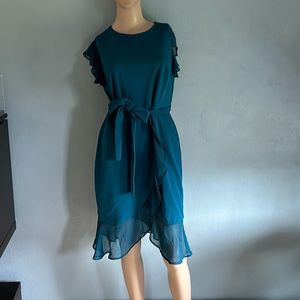 Teal work dress
